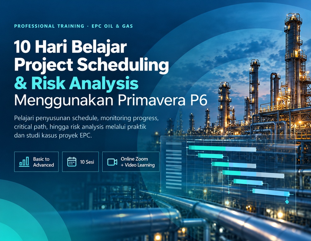 10 Hari Belajar Project Scheduling & Risk Analysis Menggunakan Primavera P6